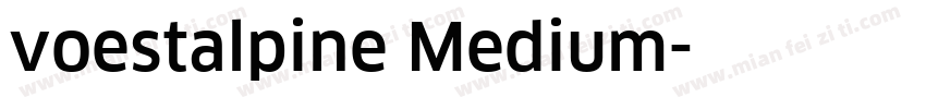 voestalpine Medium字体转换